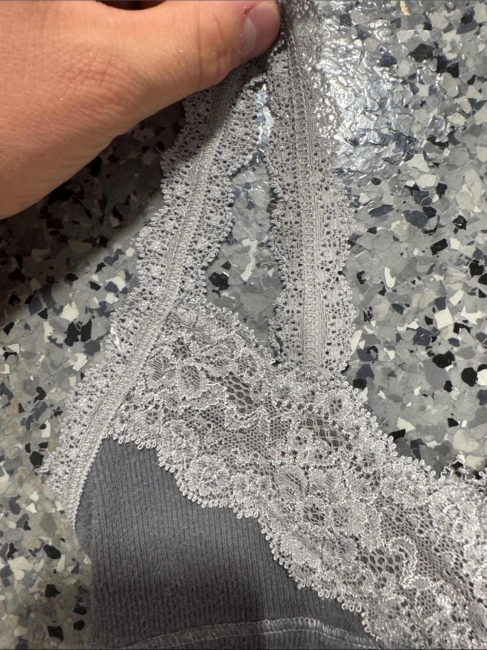 abercrombie kids Gray Lace-Trim Tank Top - Picture 2 of 4